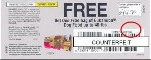 Counterfeit Coupons