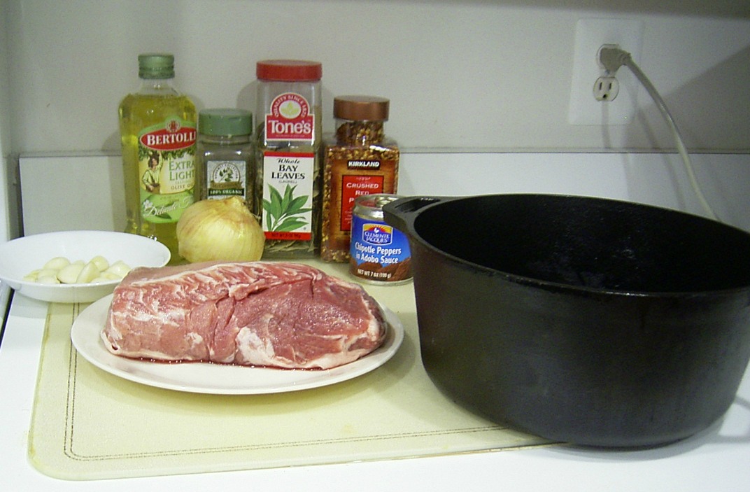 Ingredients for Spicy Pork Roast